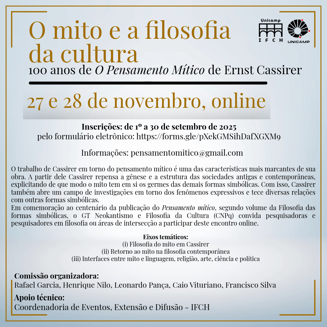 O MITO E A FILOSOFIA DA CULTURA