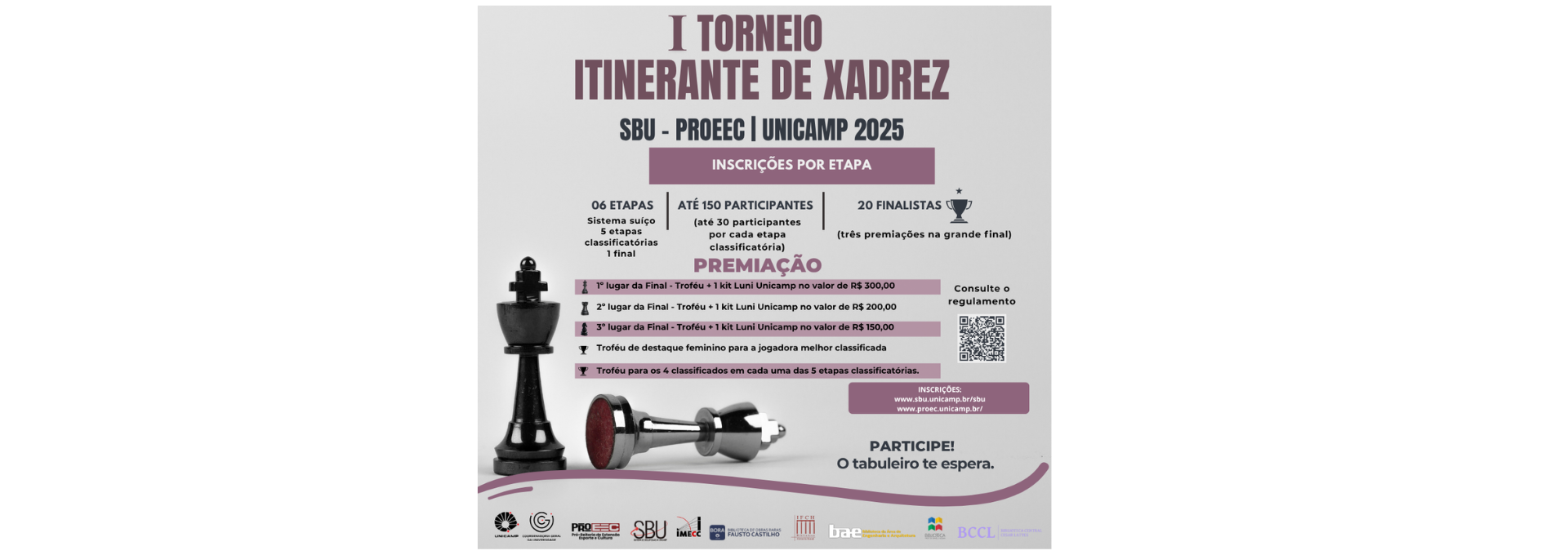 1ª edição do Torneio Itinerante de Xadrez SBU–PROEEC | UNICAMP 2025