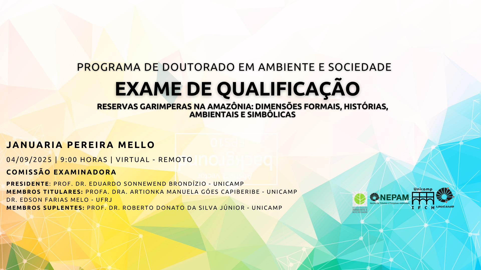Exame de Qualificação - Januaria Pereira Mello