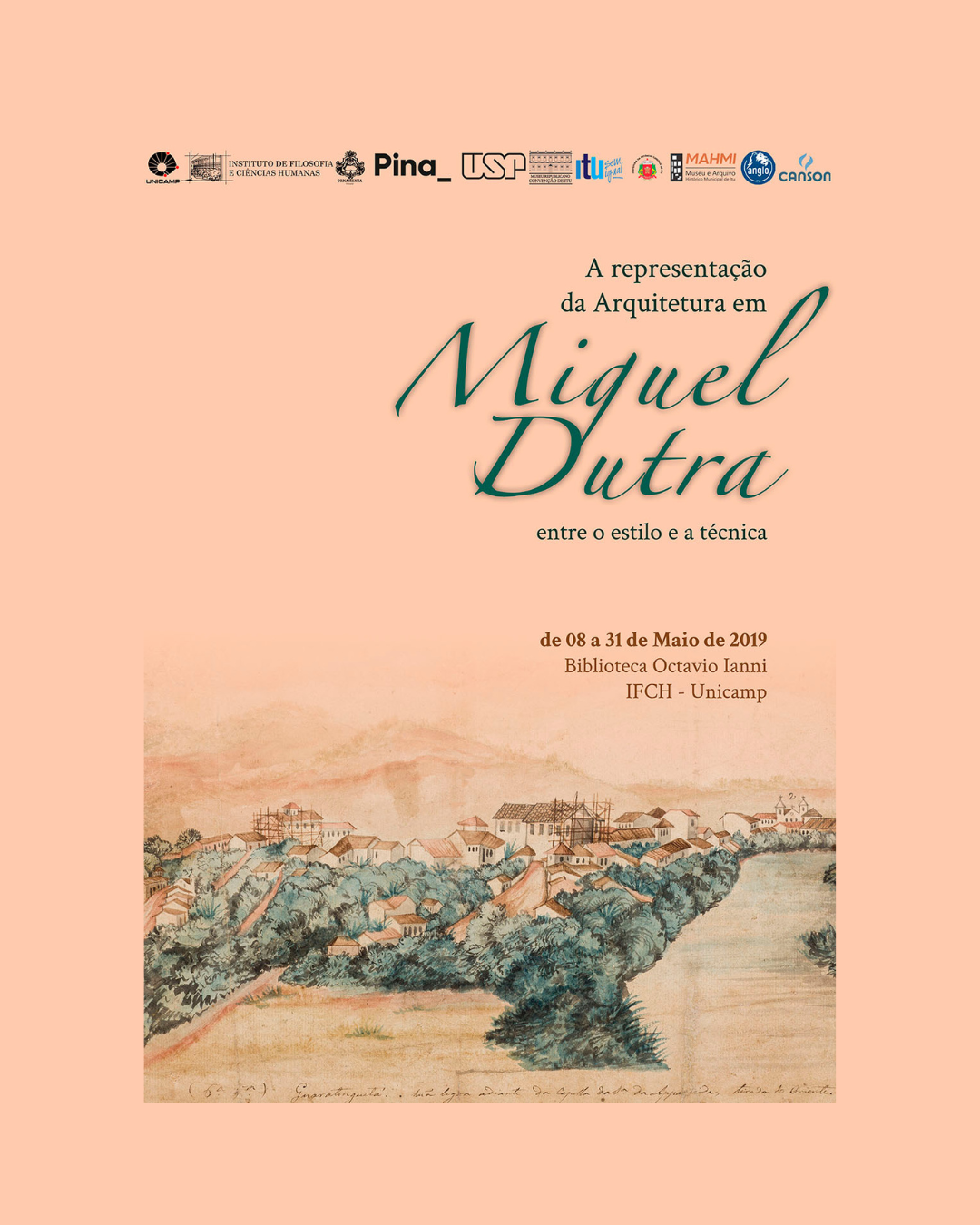 Exposição 'A representação da Arquitetura em Miguel Dutra'