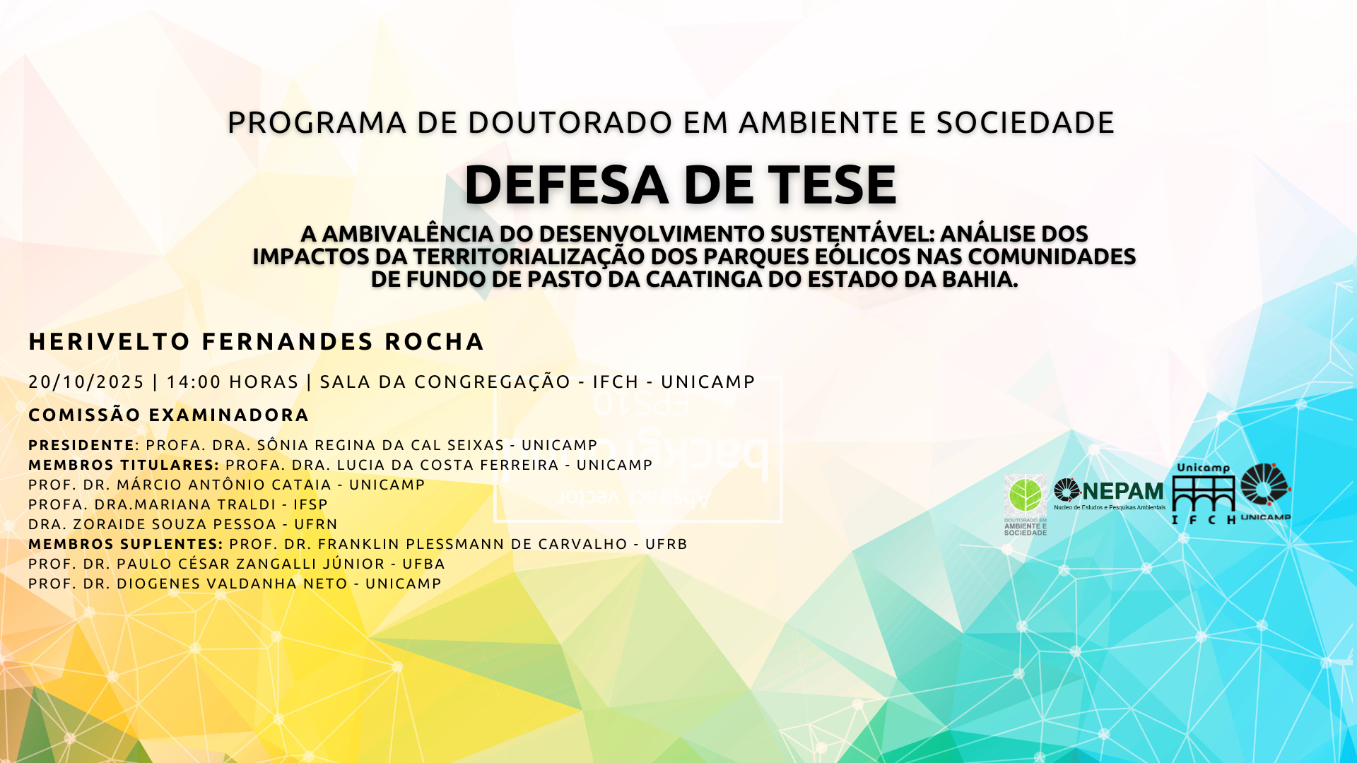 Defesa de Tese - Herivelto Fernandes Rocha