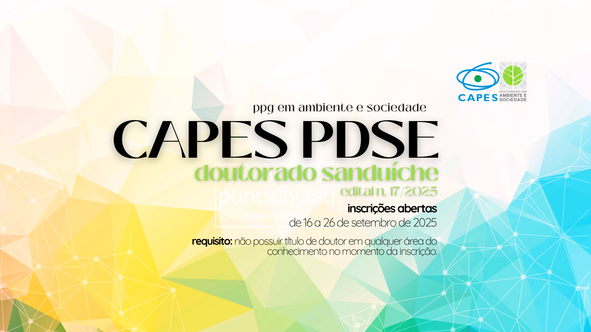 Doutorado Sanduíche – CAPES PDSE