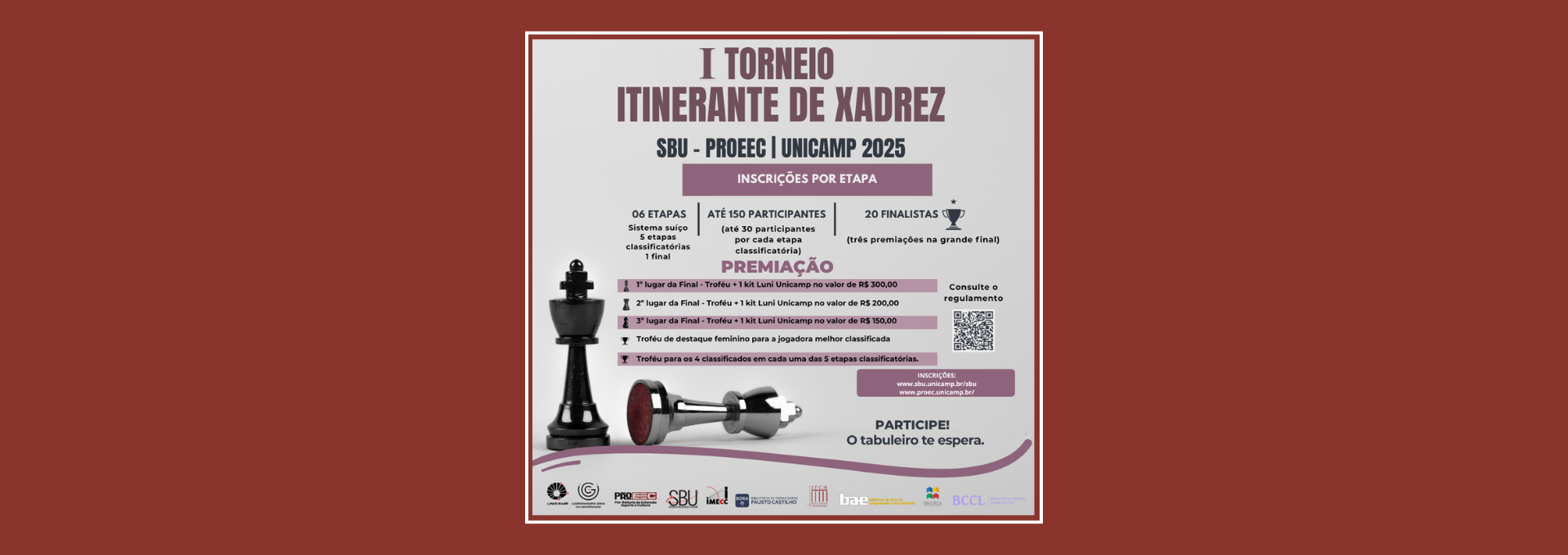 1ª edição do Torneio Itinerante de Xadrez SBU–PROEEC | UNICAMP 2025