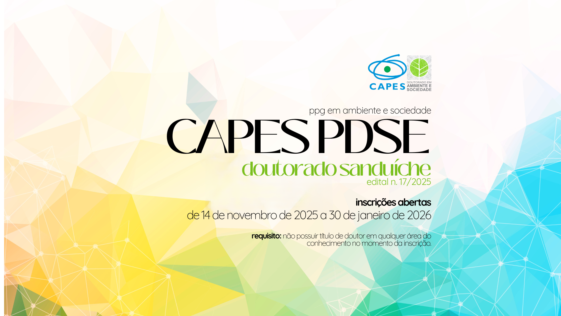  Doutorado Sanduíche – CAPES PDSE