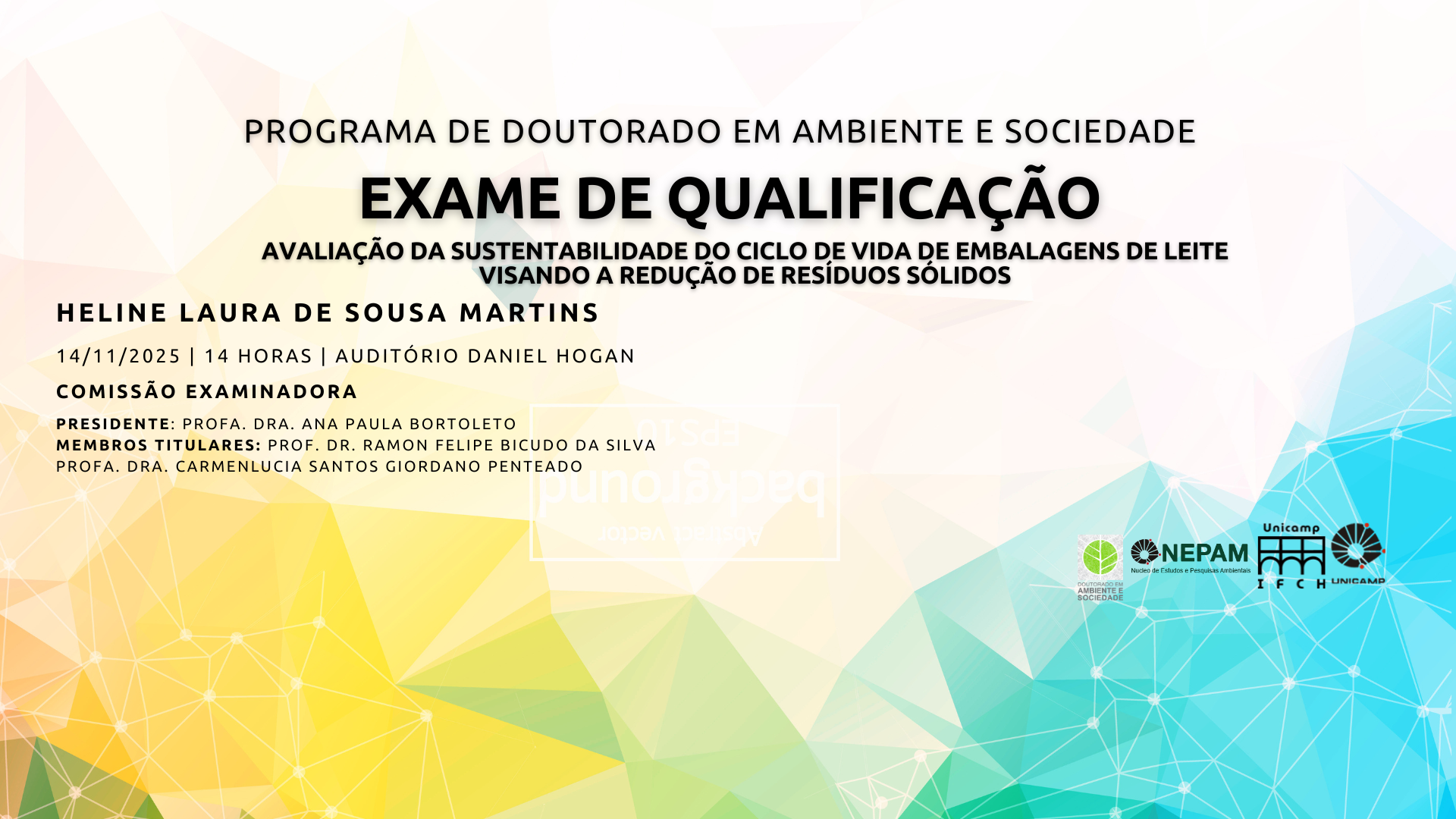 Exame de Qualificação - Heline Laura de Sousa Martins